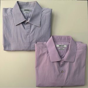 DKNY dress shirt - lot of 2, neck 16.5, sleeve 34/35